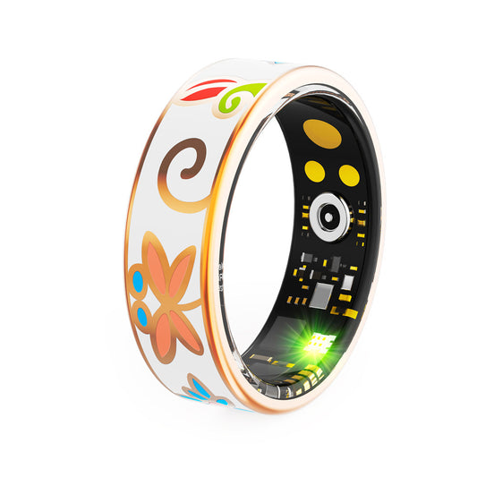 Stainless Steel Electroplating Smart Ring Luminous Dragon Pattern